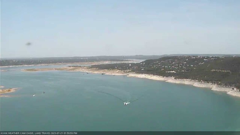 Lake Travis webcam, July 21, 2023 2:00 PM CT
