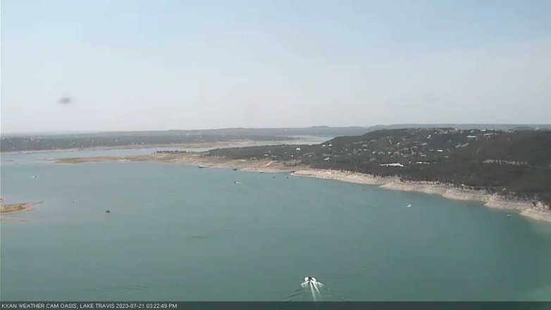 Lake Travis webcam, July 21, 2023 3:25 PM CT