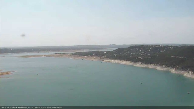 Lake Travis webcam, July 21, 2023 3:45 PM CT