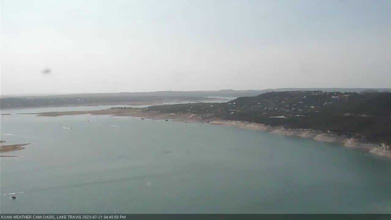 Lake Travis webcam, July 21, 2023 4:45 PM CT