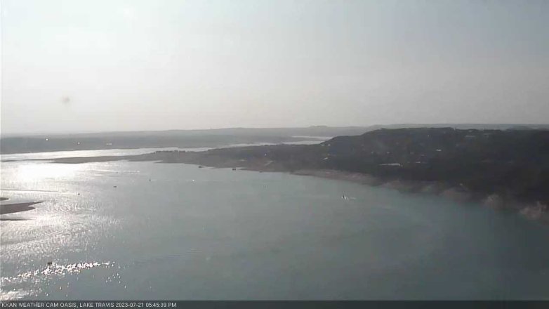 Lake Travis webcam, July 21, 2023 5:45 PM CT