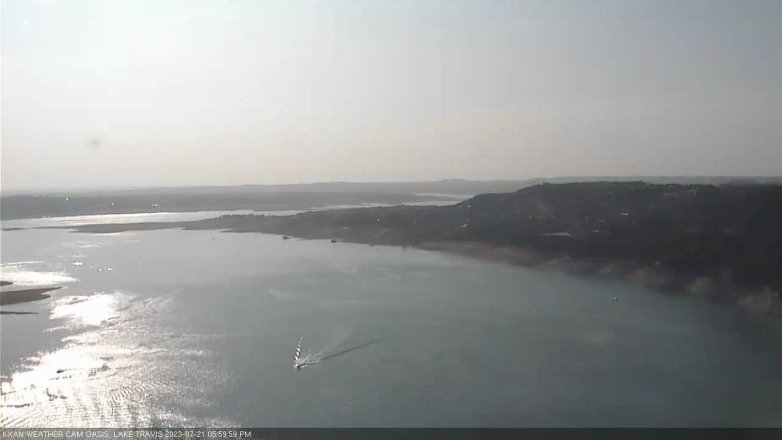 Lake Travis webcam, July 21, 2023 6:00 PM CT