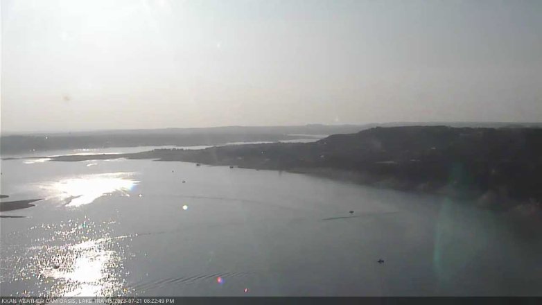 Lake Travis webcam, July 21, 2023 6:25 PM CT
