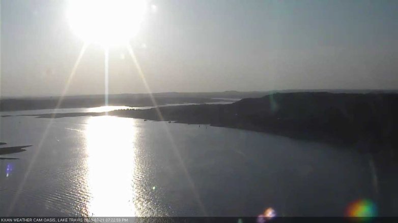 Lake Travis webcam, July 21, 2023 7:25 PM CT