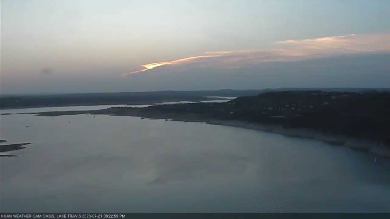 Lake Travis webcam, July 21, 2023 8:25 PM CT