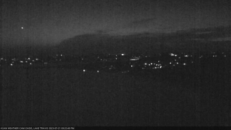 Lake Travis webcam, July 21, 2023 9:25 PM CT