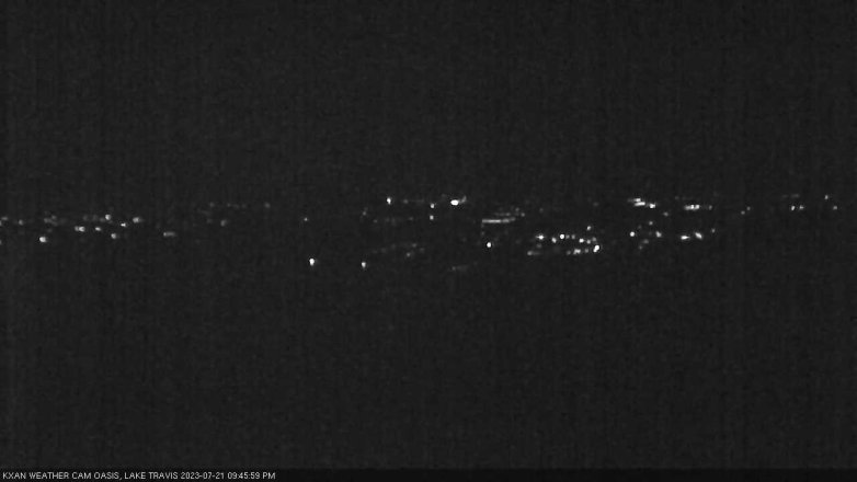 Lake Travis webcam, July 21, 2023 9:45 PM CT