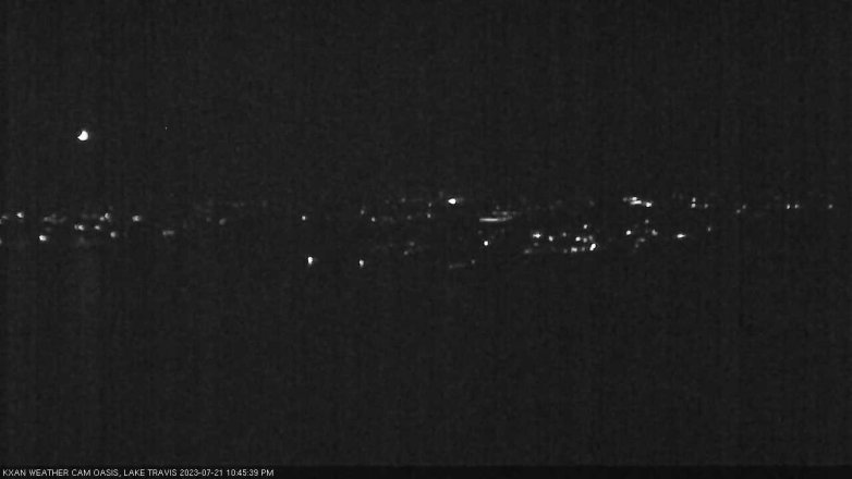 Lake Travis webcam, July 21, 2023 10:45 PM CT