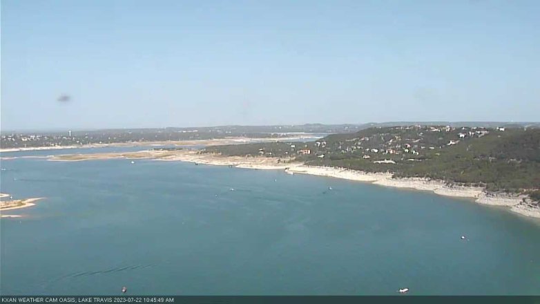 Lake Travis webcam, July 22, 2023 10:45 AM CT