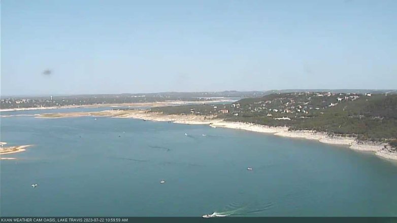 Lake Travis webcam, July 22, 2023 11:00 AM CT