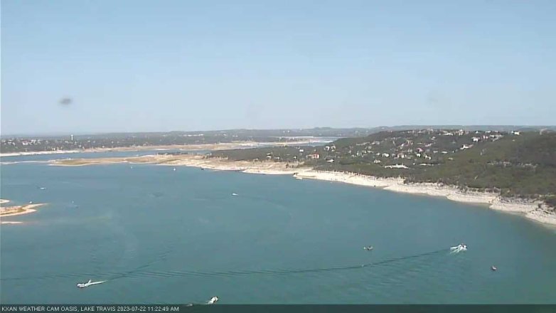 Lake Travis webcam, July 22, 2023 11:25 AM CT