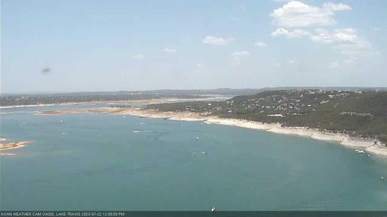 Lake Travis webcam, July 22, 2023 1:00 PM CT