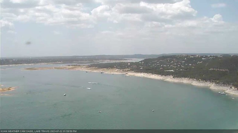 Lake Travis webcam, July 22, 2023 2:00 PM CT