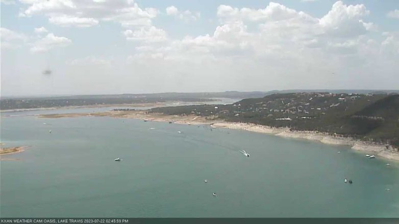 Lake Travis webcam, July 22, 2023 2:45 PM CT