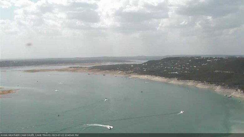 Lake Travis webcam, July 22, 2023 3:45 PM CT