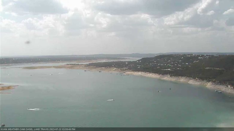 Lake Travis webcam, July 22, 2023 4:00 PM CT