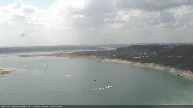 Lake Travis webcam, July 22, 2023 4:25 PM CT