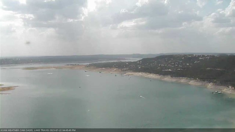 Lake Travis webcam, July 22, 2023 4:45 PM CT