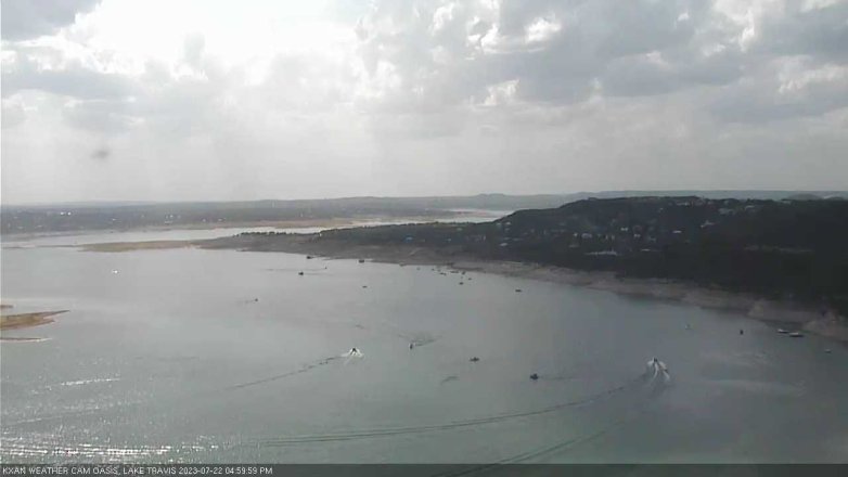 Lake Travis webcam, July 22, 2023 5:00 PM CT