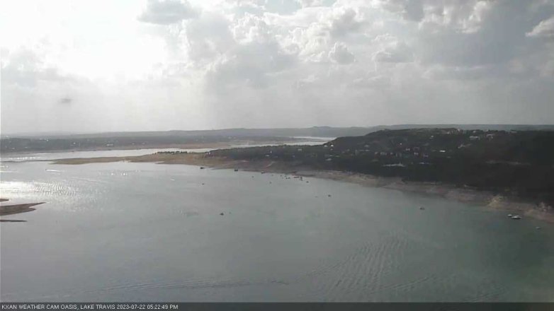 Lake Travis webcam, July 22, 2023 5:25 PM CT