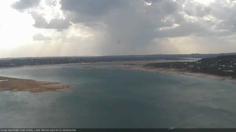 Lake Travis webcam, July 22, 2023 6:45 PM CT