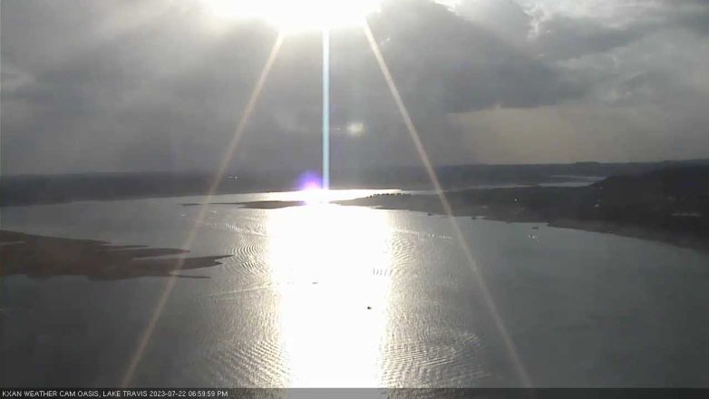 Lake Travis webcam, July 22, 2023 7:00 PM CT