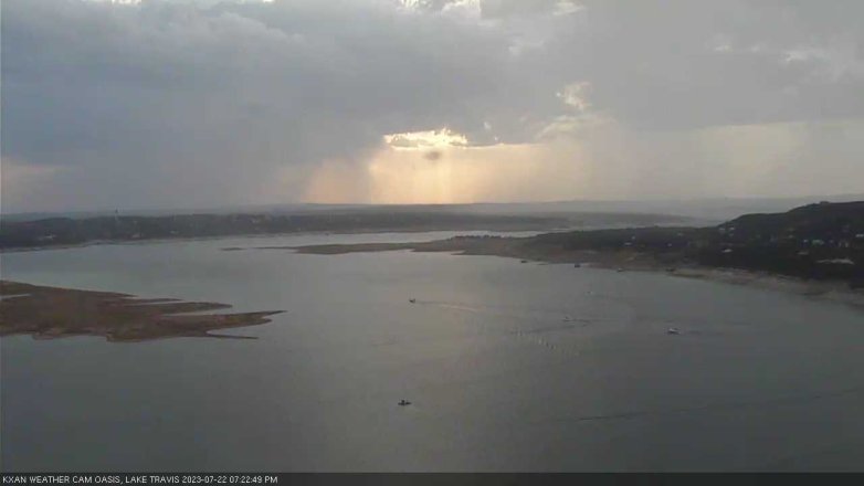 Lake Travis webcam, July 22, 2023 7:25 PM CT