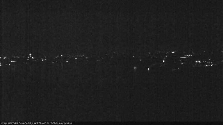 Lake Travis webcam, July 22, 2023 9:45 PM CT