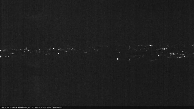 Lake Travis webcam, July 22, 2023 10:45 PM CT