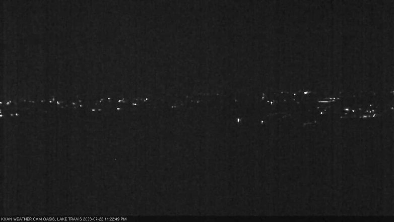 Lake Travis webcam, July 22, 2023 11:25 PM CT