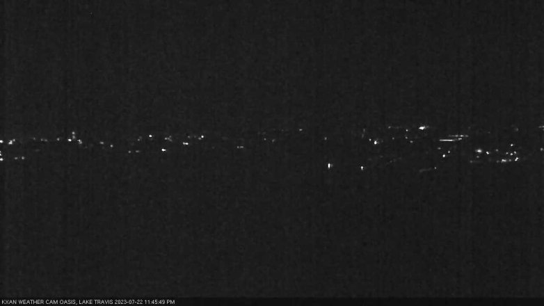 Lake Travis webcam, July 22, 2023 11:45 PM CT