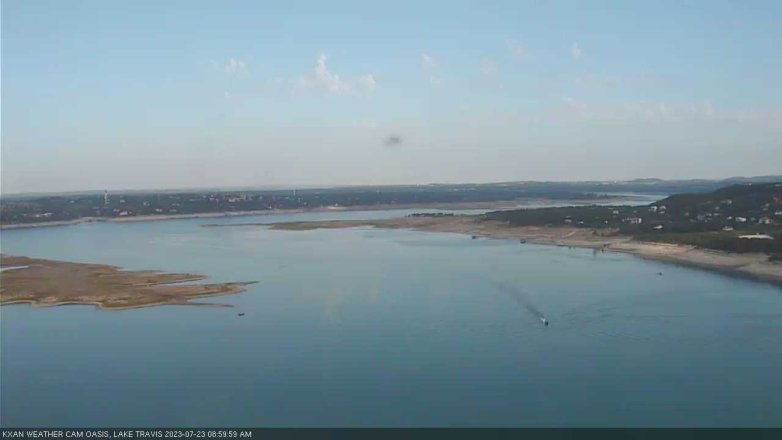 Lake Travis webcam, July 23, 2023 9:00 AM CT
