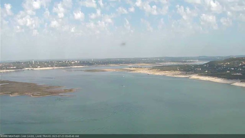Lake Travis webcam, July 23, 2023 9:45 AM CT