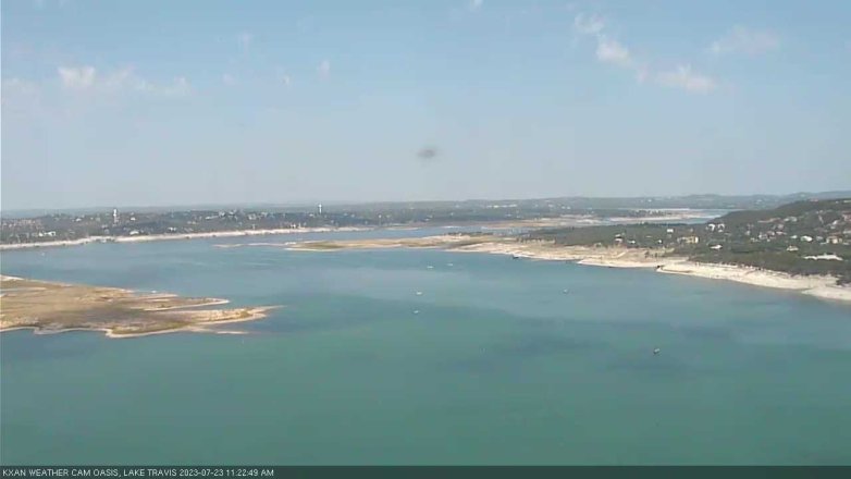 Lake Travis webcam, July 23, 2023 11:25 AM CT