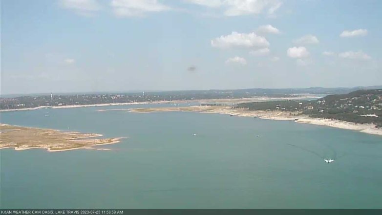 Lake Travis webcam, July 23, 2023 12:00 PM CT