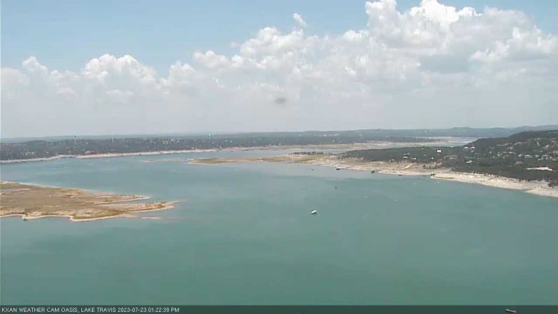 Lake Travis webcam, July 23, 2023 1:25 PM CT