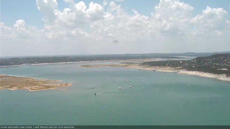 Lake Travis webcam, July 23, 2023 1:45 PM CT