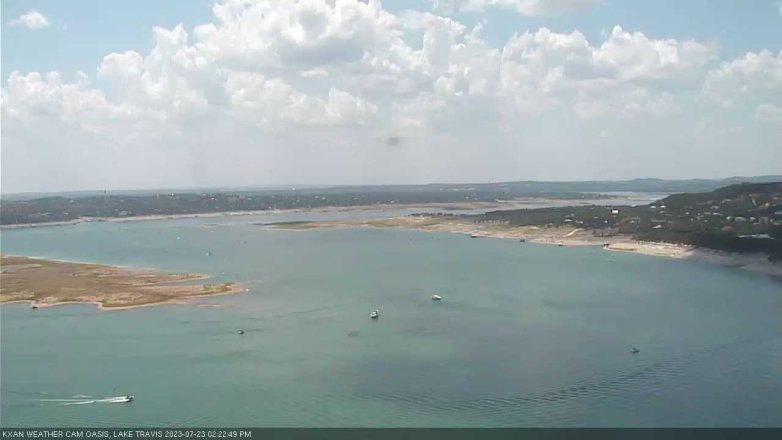 Lake Travis webcam, July 23, 2023 2:25 PM CT