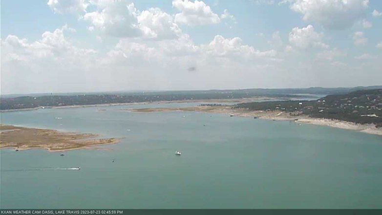Lake Travis webcam, July 23, 2023 2:45 PM CT