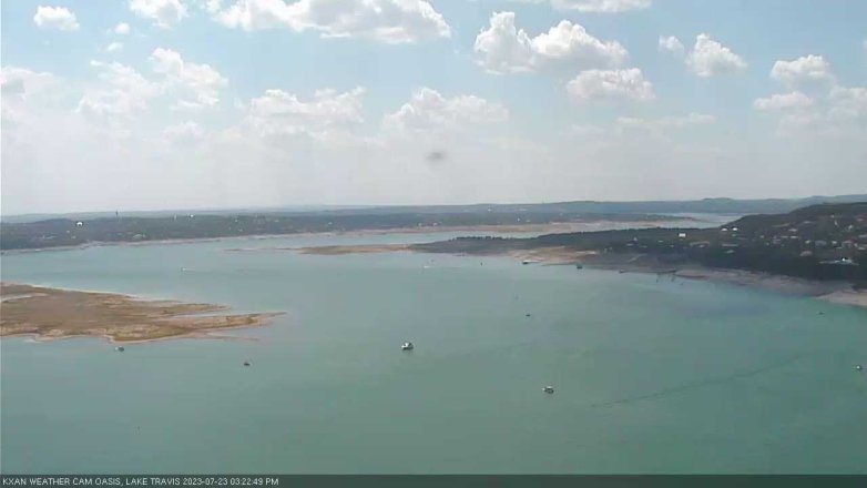 Lake Travis webcam, July 23, 2023 3:25 PM CT