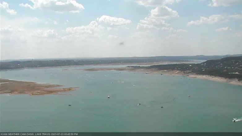 Lake Travis webcam, July 23, 2023 3:45 PM CT
