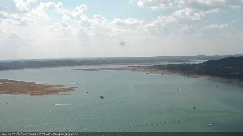 Lake Travis webcam, July 23, 2023 4:25 PM CT