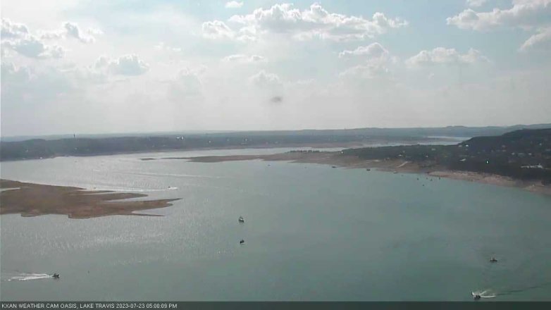 Lake Travis webcam, July 23, 2023 5:00 PM CT
