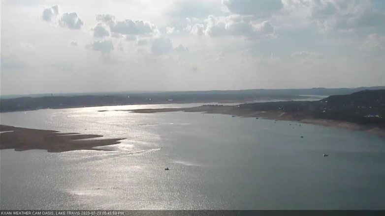 Lake Travis webcam, July 23, 2023 5:45 PM CT