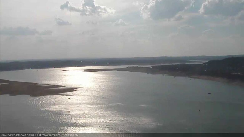 Lake Travis webcam, July 23, 2023 6:00 PM CT