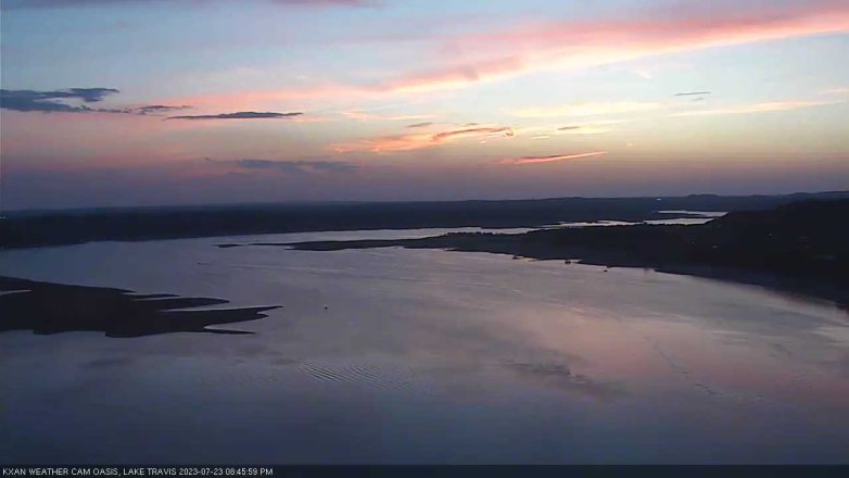 Lake Travis webcam, July 23, 2023 8:45 PM CT