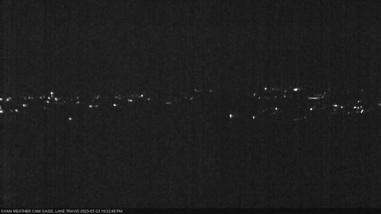 Lake Travis webcam, July 23, 2023 10:25 PM CT