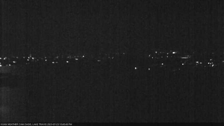 Lake Travis webcam, July 23, 2023 10:45 PM CT