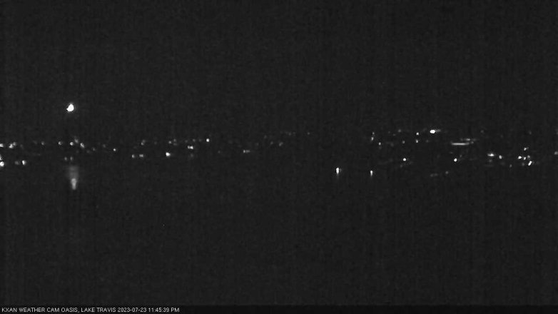 Lake Travis webcam, July 23, 2023 11:45 PM CT