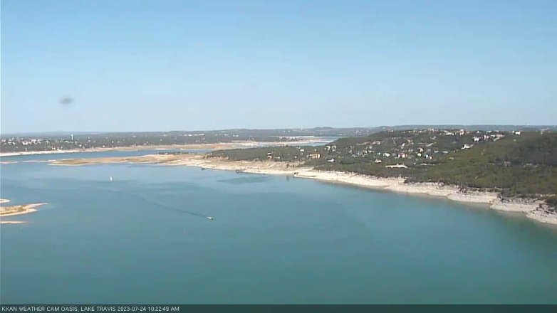 Lake Travis webcam, July 24, 2023 10:25 AM CT
